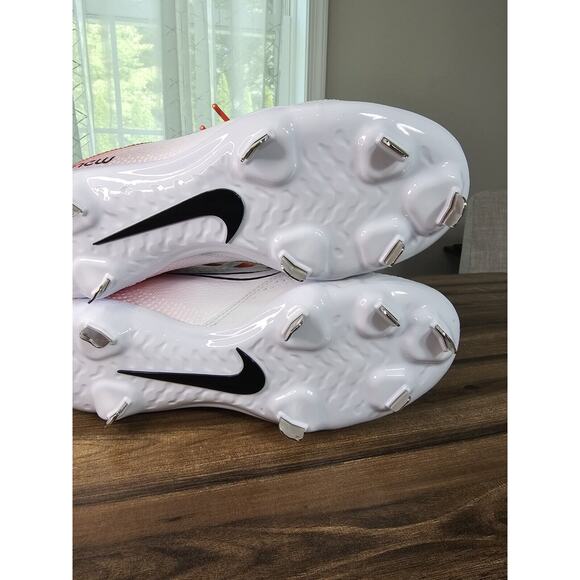 NEW Nike Womens‎ Hyperdiamond 4 Pro Softball Cleat White/Red CZ5920-600 Size 8 - Picture 14 of 16